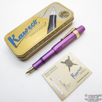 Kaweco Al Sport Collection Metalik Mor Dolma Kalem Medium Uç | İsme Özel Kalem