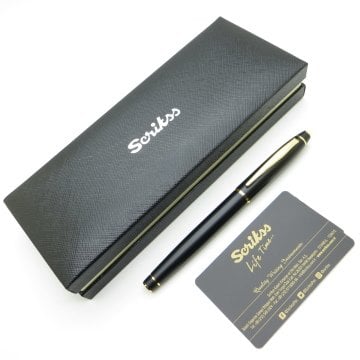 Scrikss 35 Mat Siyah Altın Roller Kalem | Scrikss Kalem | İsme Özel Kalem | Hediyelik Kalem